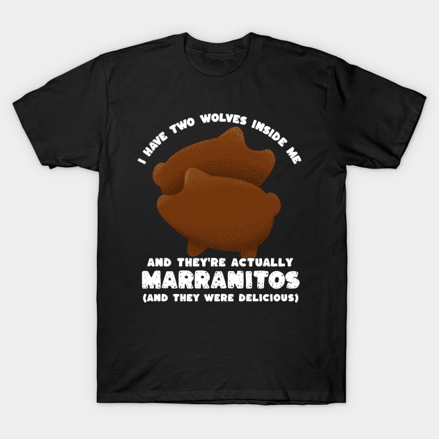 Mexican Food - Two Wolves Marranitos Pan Dulce T-Shirt by aaronsartroom